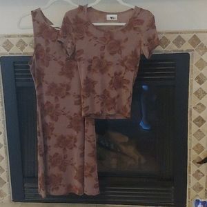 Dress Heart & soul flowered dress set